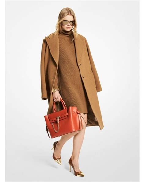 wool melton oversized coat michael kors|MICHAEL Michael Kors Melton Wool.